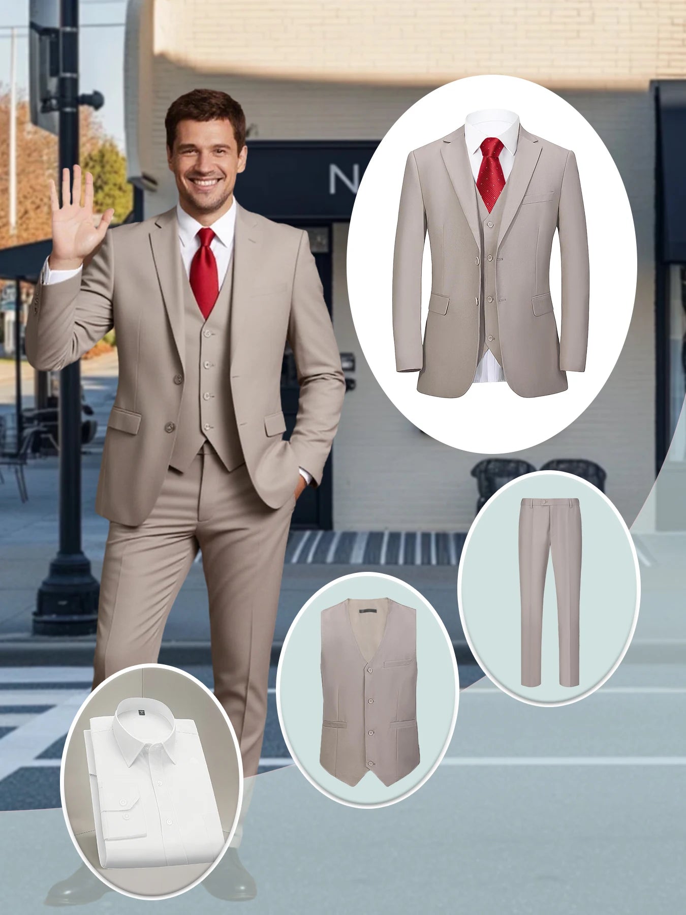 Four Piece Suit Set